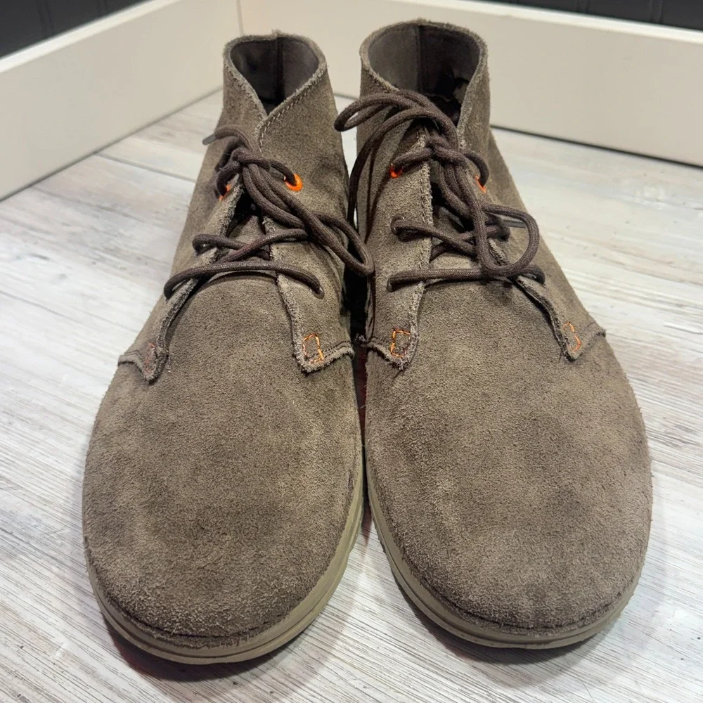 Men's Crocs Thompson Desert Chukka Boots Size 13 Brown‎ Suede Ankle Lace Up